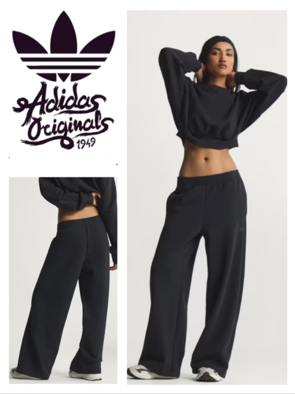 LIKE NEW! Adidas Women's Active Wide Leg Pant in Black (S)